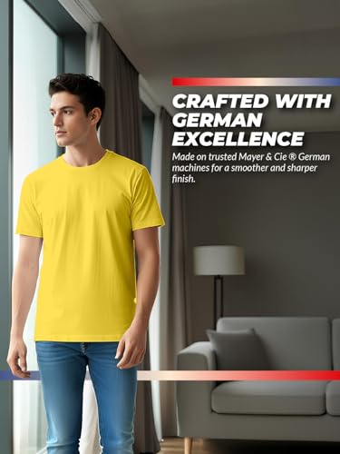 Image of 100% PIMA Cotton T Shirt for Man | Premium Men T-Shirts Regular Fit | Half Sleeve Round Neck Cotton Tshirt for Man | Mens Tees Made for Indian Climate | Available in 10 Colours
