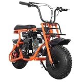 X-PRO Falcon 105 Gas Powered Mini Bike 4 Stroke, Off Road Mini Bikes for Kids and Adult, 6' Wheels (Orange)
