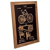 Cuadro madera acabado dorado