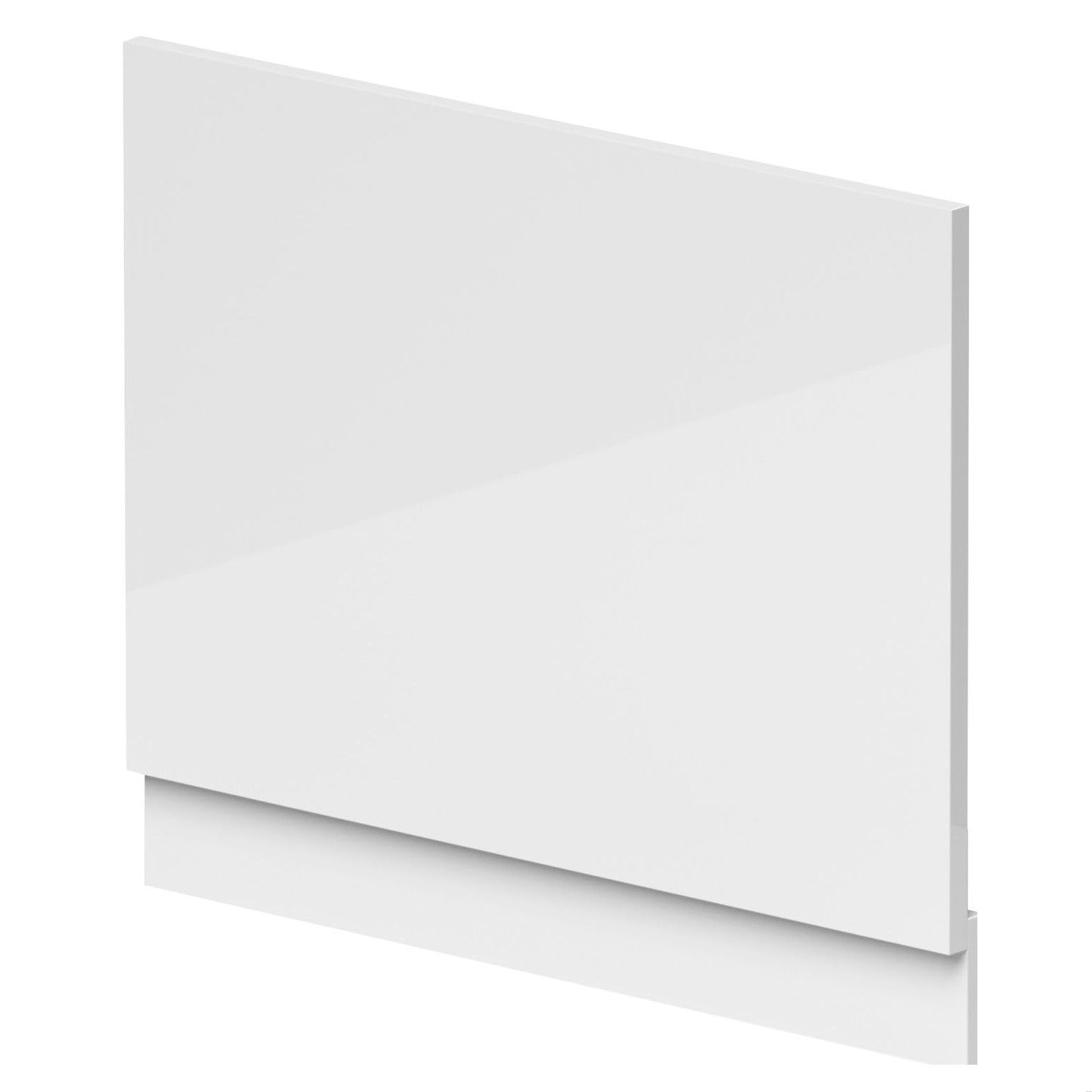 Balterley White Bath End Panel 700Mm, Mdf End Bath Panels With Plinth, Straight Bathroom Panels For Bathtub, Waterproof Panel Covering For Bathroom Baths And Soaking Tubs (White)