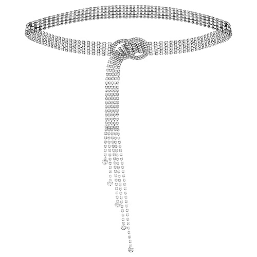 Chaîne de ceinture en cristal pour accessoiriser une robe de soirée