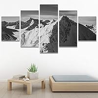 SIGNWIN 5 Panel Canvas Wall Art Expressive Landscape for Home Decorations Ready to Hang - 60