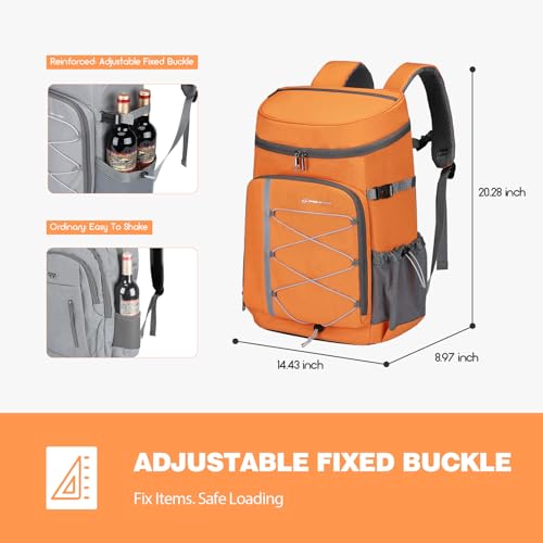 Image of Maelstrom Cooler Backpack - 35 /50 Can Insulated Soft Cooler Lunch Bag for Camping, Beach, Hiking & Shopping