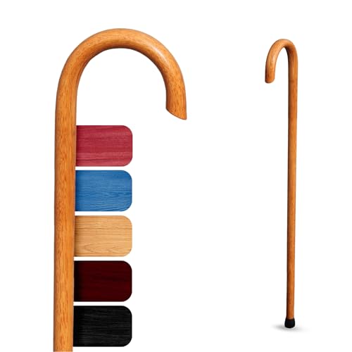 Handmade Wooden Classic American Walking Cane | Highly Durable American Hickory Wood Walking Cane | Ergonomic Handle and Body Grip Anti-Slip Rubber Tip Wood product thumbnail 13