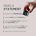 Black Oud Beard Care Kit - Non-Greasy, Premium Balm with Shea Butter | Ultimate Softener and Conditioner for Men, 50mL - Image 3