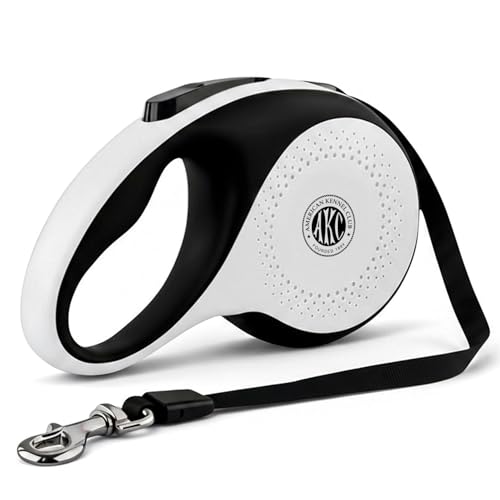 American Kennel Club Retractable Dog Leash, 16.4ft, Tangle-Free, Ergonomic Grip, One-Hand Brake, for Medium & Large Dogs up to 110 lbs