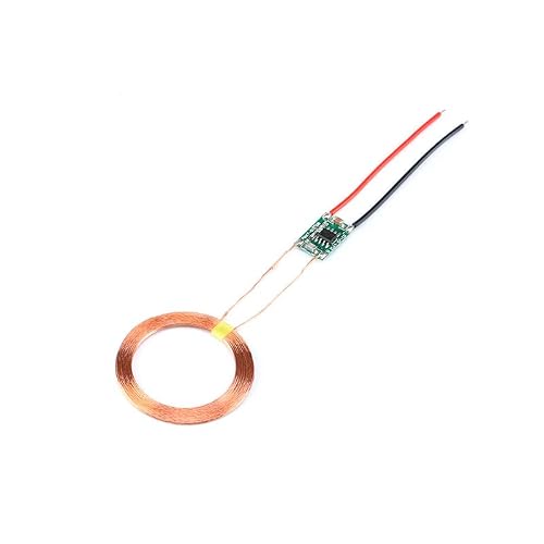 JESSINIE 5V1A Wireless Power Transfer Module Wireless Charging Transmitter Receiver Inductive Coil Circuit Board Module Fun DIY Kit