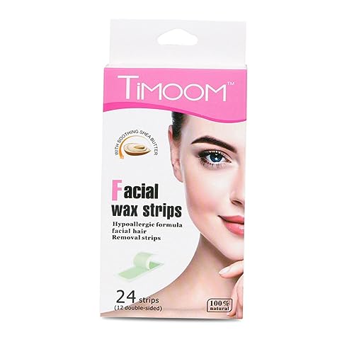 EXQUIMEUBLE 1 Juego 1 Juego De Tiras De Cera Para Depilar Rostro Labios Y Cara 24 piezas