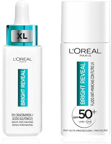 L'Oréal Paris Rutina Anti-manchas Bright Reveal Serum XL y Fluido SPF