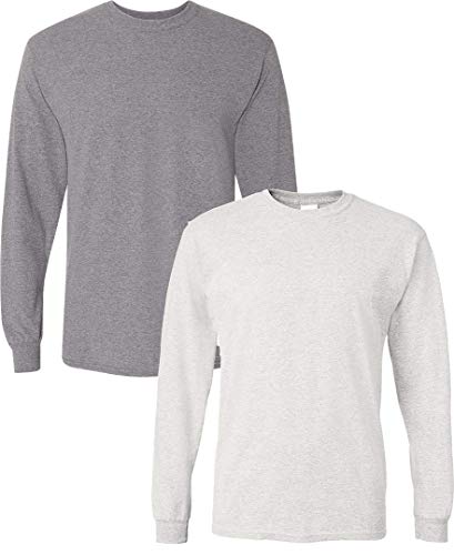 Image of Gildan Adult DryBlend Long Sleeve T-Shirt, Style G8400, 2-Pack