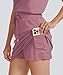 Casly Lamiit Two Piece Skirt Set for Women Tennis Skorts Golf Outfits Activewear Gym Sweatsuit Sweatshirts Spring Cute Athletic Sports Sets Dusty Pink Petite XS