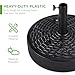 Best Choice Products Fillable Umbrella Base Stand, Round Faux Wicker Plastic Patio Umbrella Base Stand, Pole Holder for Outdoor, Lawn w/ 55lbs Weight Capacity, 2 Adjustment Knobs