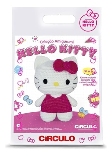 Kit Amigurumi Hello Kitty da Circulo (amarelo)