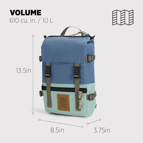Image of Topo Designs Rover Pack Mini - Small Sized Daypack for EDC, Day Trips, Hikes, Iconic Denver Design, Fair Trade + Bluesign