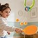 Tressify Hanging Table Tennis Trainer Set, Portable Pong Game, Adjustable Height, 2 Rackets and 6 Balls Included, Indoor Play, Space Saving for Young Players
