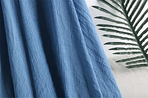 Jupe plissée taille élastique coton lin pour ajustement parfait gris - 4