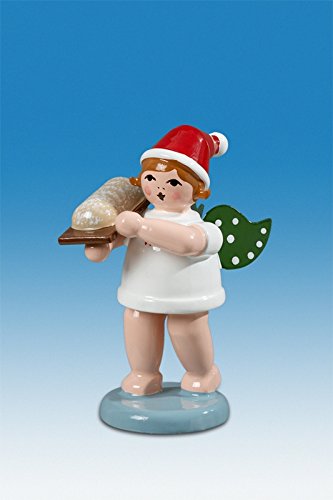 Ange de Noël en bois Rudolphs Schatzkiste artisanat monts Métallifères 6cm
