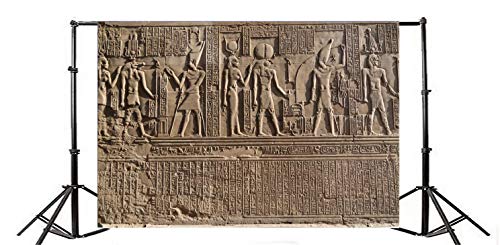 Yeele 7x5ft Fresco Backgrounds for Photography Vinyl Ancient Egypt Cultural Heritage Old Temple History Past Ruin Backdrops Totem Belief Religious Photo Video Shoot Studio Props - Thumbnail 3