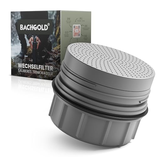 Bachgold® Wasserfilter Outdoor Wechselfilter mit 1500L Filterkapazität I entfernt 99,99% aller...