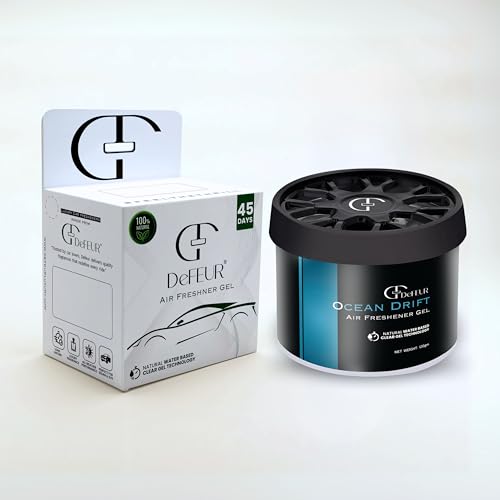 Image of Ocean Drift Gel Car Perfume | 120g Organic Car Freshener | Refreshing Marine Scent | Long-Lasting 30 Days | Car Accessories Interior