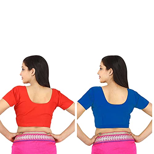Image of Namita Women's Rubia Cotton Solid Half Sleeve Blouse