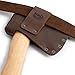 Hide & Drink Leather Hatchet Cover, Axe Sheath with Belt Loop, Felling Axe Blade Covers, Small Axes Head, Protective Holster for Belts, Large Camp Tool Holder, Tomahawk Case, Throwing Axe Protector