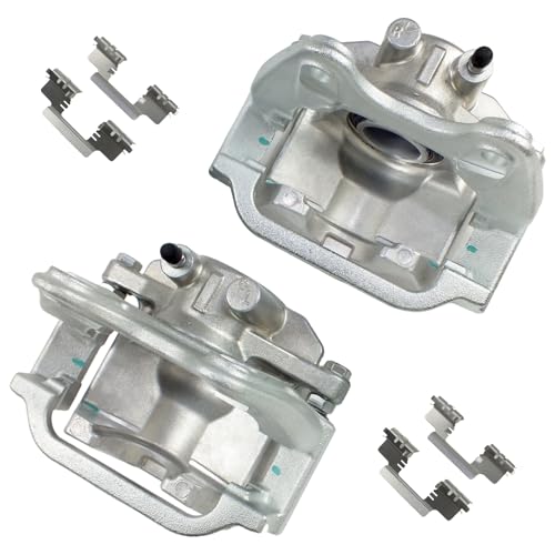 Image of 2 Pcs Rear Brake Caliper Fit for 2007-2020 Cadillac Escalade, Chevy Suburban Avalanche Silverado Tahoe, GMC Yukon Sierra 1500, Disc Brake Caliper w /Bracket Replace for 18B5030 18B5031
