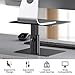 BoYata Monitor Stand, Adjustable Monitor Riser Metal Computer Stand Compatible with TV, PC, Laptop, Computer, iMac, and All Screen Display-Black