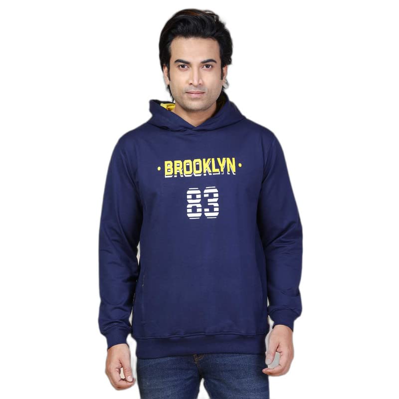Image of Palm Island Men's Stylish Round Neck Cotton Hodded Hoodie Sweatshirt