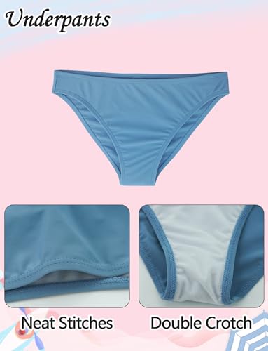 Image of Girls 3 Piece Swimsuit Summer Hawaiian Bikini Set with Beach Cover Up Skirt Bathing Suit Swimwear 8-15 Years