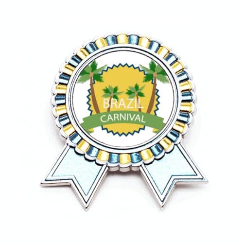 Broche Carnaval du Brésil en métal M pour personnaliser un costume facilement