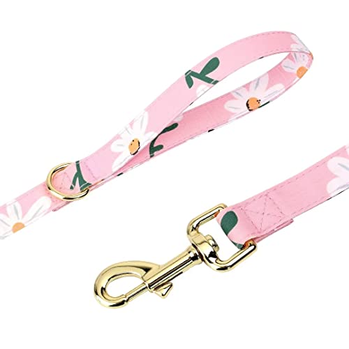 Beirui Cute Girl Dog Collars, Harnesses & Leashes Set - Adjustable Dog Collar and Leash Set with Flower - Soft Mesh Dog Vest Harness for Puppies Small Medium Dogs (Pink-1,S) by Beirui - Image 4