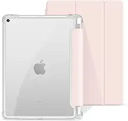 Capa Para iPad 9ª 8ª 7ª Geração 10.2" Smart Case Slim Com Suporte a Caneta e Fundo Transparente Proteção Total- Anti Impacto/ Auto Sleep /Tampa Magnética/ Premium Resistente Funcional