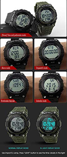 MASTOP Unisex Pedometer Digital Watch Multifunctional Military Sports Stopwatch Alarm Electronic Quartz Watch3