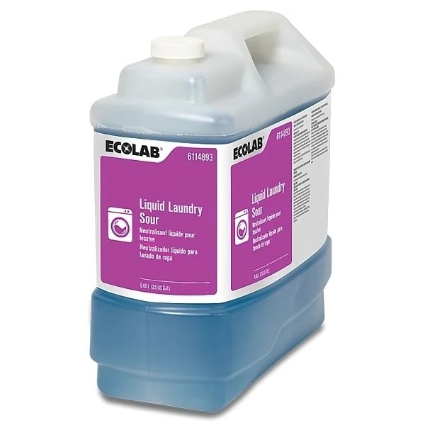 Ecolab Liquid Laundry Sour 2.5 Gallon Bottle