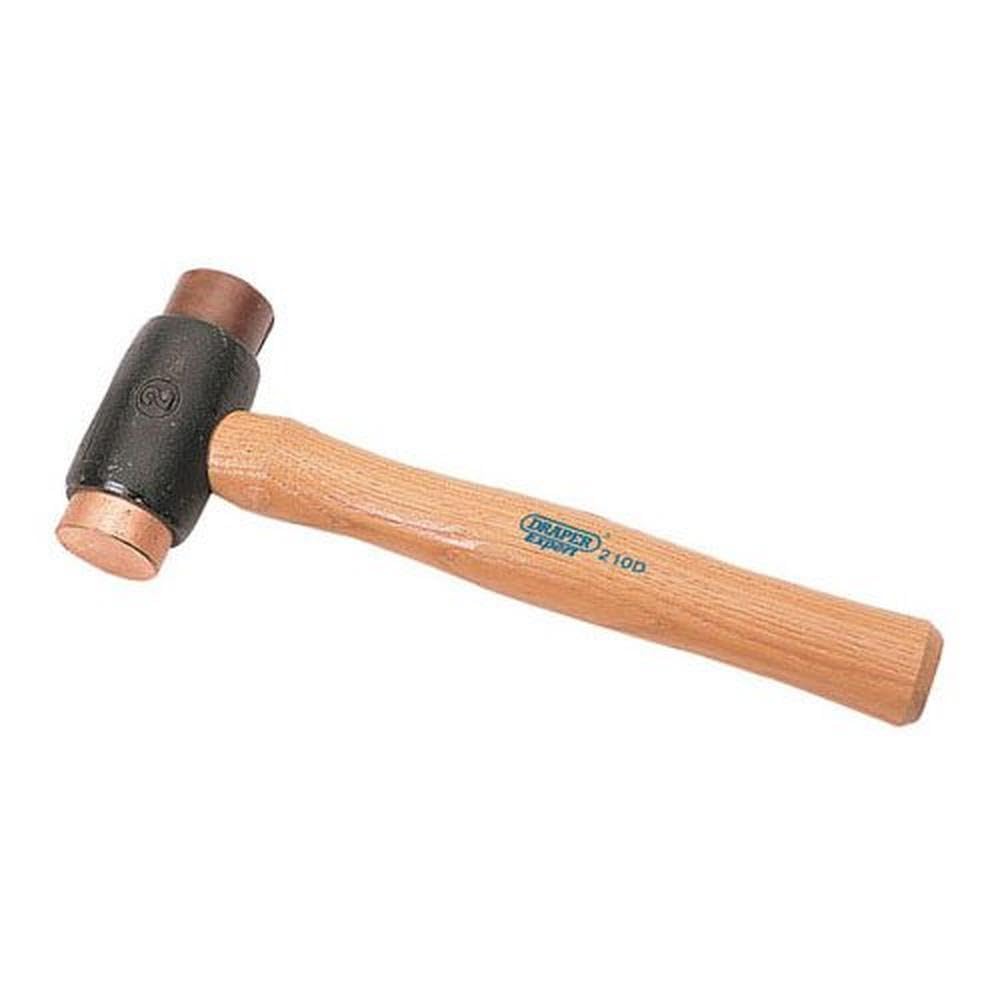 Draper Expert 20088 - Martello con testa in rame e pelle grezza, 1100 g, colore: Blu
