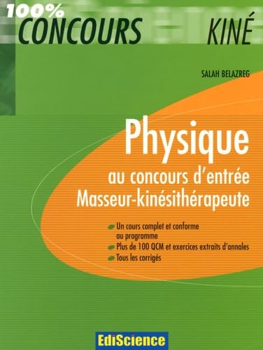 livre Physique au concours d'entrée Masseur-kinésithérapeute