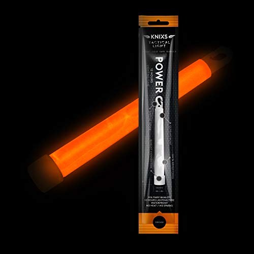 10er Set - Power-Knicklicht/Leuchtstab Tactical Light im Militär-Standard - orange leuchtend (6" / 15cm) - einzeln verpackt - mindestens 12 Stunden Leuchtdauer – Bild 3