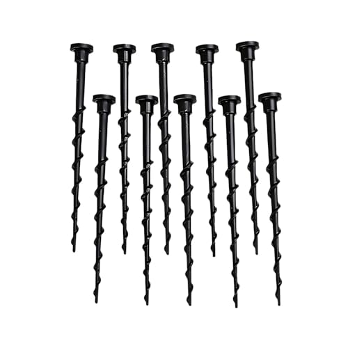 Lot de 12 vis de station de charge pour tondeuse à gazon, accessoires pour tondeuse à gazon, longueur 13,7 cm, outils de jardin noirs