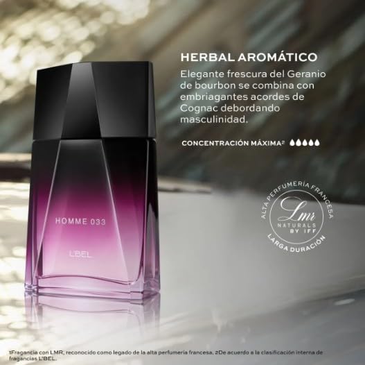 L'Bel HOMME 033 Eau de Toilette for Men - Fresh Scent