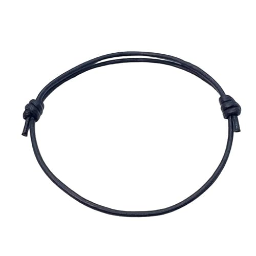 Miniatura 1 de 2 mm Men Genuine Leather Bracelet - Handmade Adjustable Cuff, Mens Minimalism Leather Wrap Wristband, Simple Accessories, Premium Leather, Women