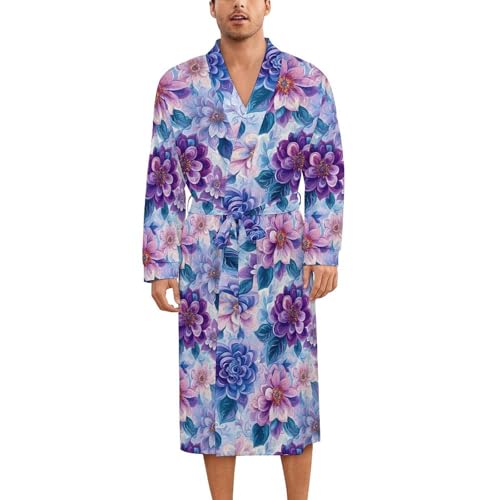Robe de nuit en soie violette : l'élégance d'un kimono léger haut de gamme