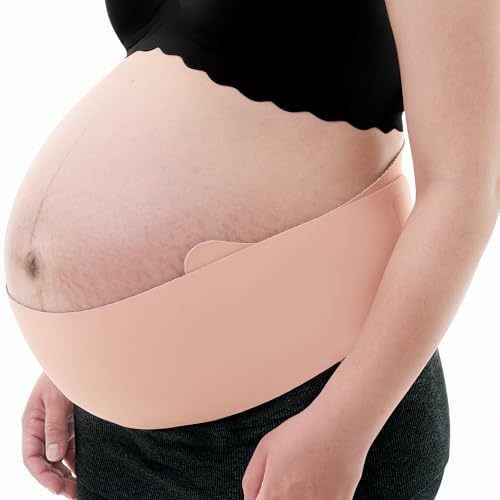 momcozy Faja Embarazada, Cinturón Embarazo de Tejido Transpirable, Faja Embarazadas Sujeción con Soporte Ergonómico para Aliviar el Dolor Abdominal, Pélvico y Lumbar
