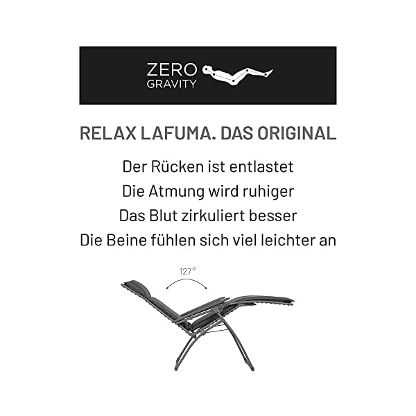 Lafuma Mobilier Relaxsessel RSXA Zero Gravity Grau