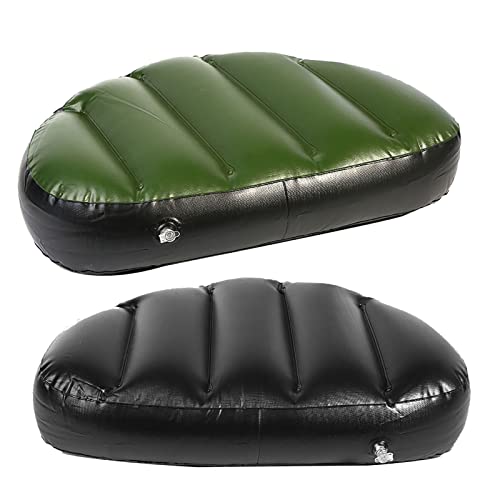 Inflatable Seat Portable Fishing Seat Fishing Boat Seat Cushion PVC Green Inflatable Cushion Boat Seat for Outdoor Camping Fishing