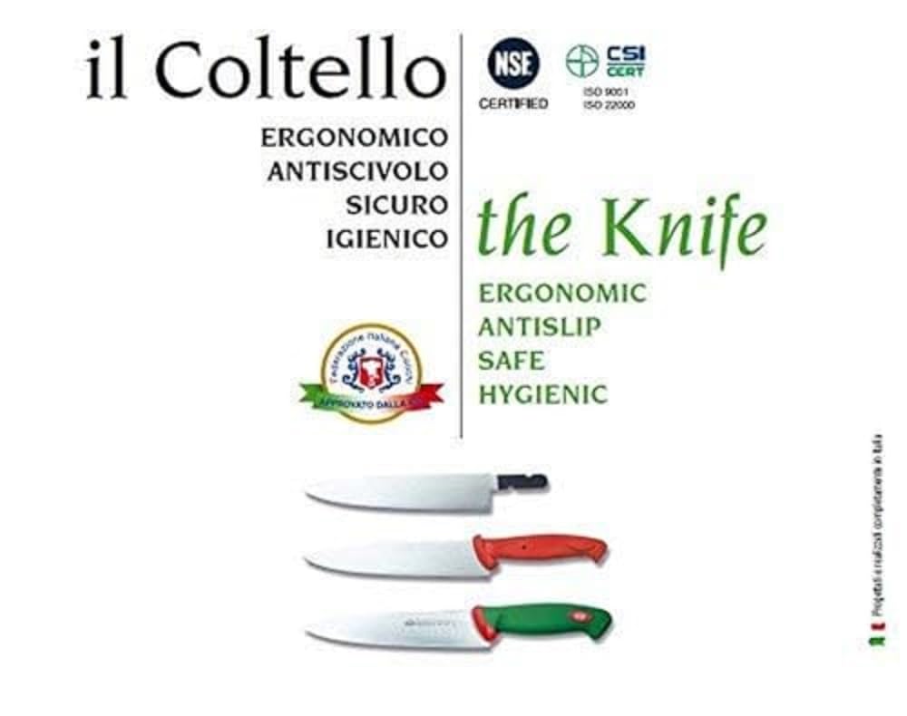Sanelli premana professional acciaino ovale, acciaio inossidabile, verde/rosso