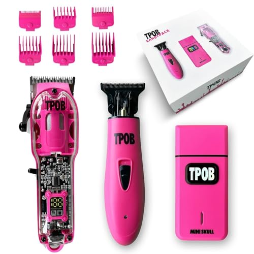 TPOB Slime 2 Candy Pink Clipper Trimmer Shaver Set Barber Hair Cl...