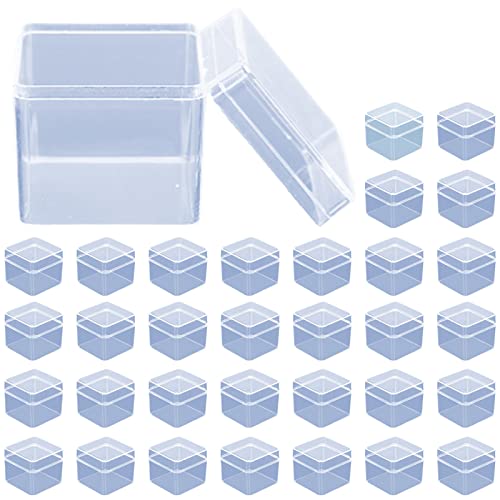 heizi プラスチックケース 正方形 35個セット ビーズ 収納 小分け 小物 収納ケース 立方体 部品 パーツケース