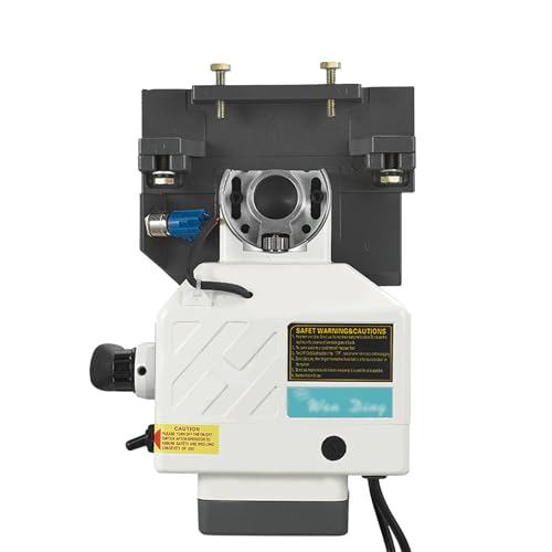 Fresadora con alimentación de Mesa con Eje X, alimentación Horizontal para fresadora, Alto par de 450 in-LB, Control de Velocidad, alimentación de Eje X de 200 RPM, Mesa de Trabajo