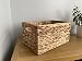 Home-ever wodny hiacynt prostokątny naturalny kosz do przechowywania (mały: dł. 37 x szer. 24 x wys. 19 cm) HE33